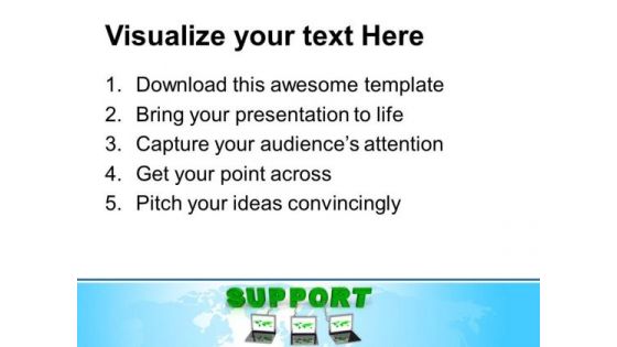 Laptop Wired To Support Teamwork PowerPoint Templates And PowerPoint Themes 0712