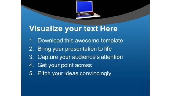Laptop With Security Key Savings PowerPoint Templates Ppt Backgrounds For Slides 0213
