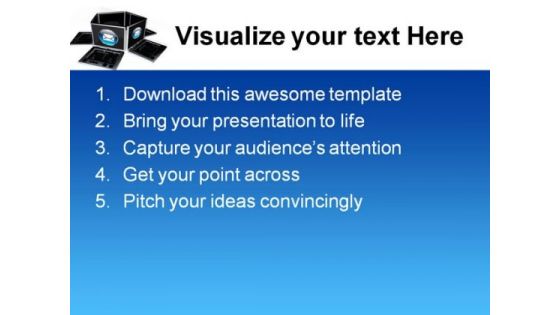 Laptops Technology PowerPoint Themes And PowerPoint Slides 0711