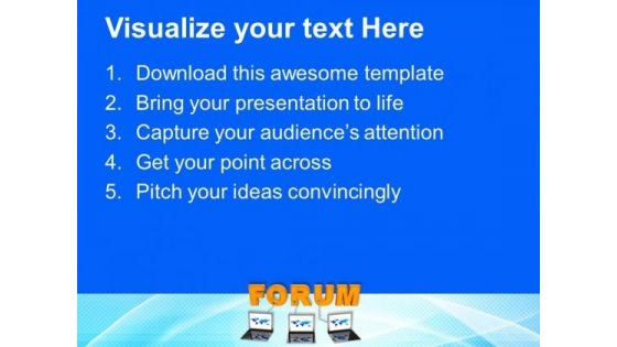 Laptops With Forum Internet PowerPoint Templates Ppt Backgrounds For Slides 0113