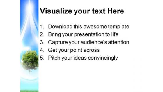 Large Drops Of Green Tree Falling Nature PowerPoint Themes And PowerPoint Slides 0411