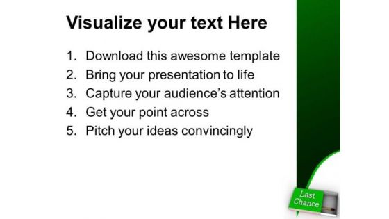 Last Chance Matchstick Finance Box PowerPoint Templates Ppt Backgrounds For Slides 0313