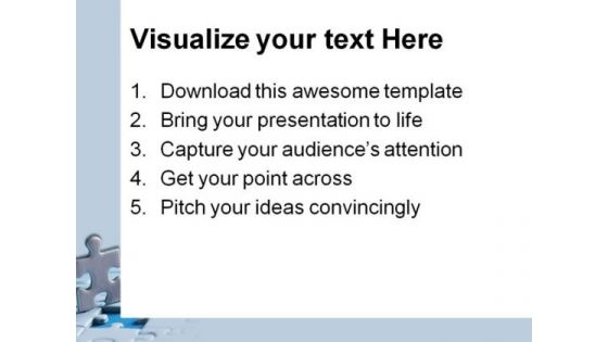 Last Puzzle Piece Business PowerPoint Themes And PowerPoint Slides 0511