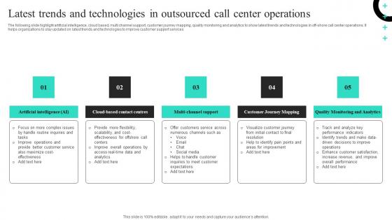 Latest Trends And Technologies In Outsourced Call Center Operations Ideas Pdf Latest Trends And Technologies In Outsourced Call Center Operations Ideas Pdf