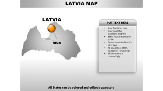 Latvia Country PowerPoint Maps