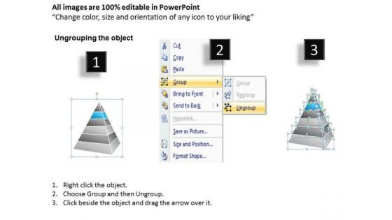 Layered Hierarchical Pyramid 7 Stages Ppt Business Plan Software PowerPoint Templates