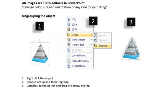 Layered Hierarchical Pyramid 7 Stages Ppt Massage Business Plan PowerPoint Slides