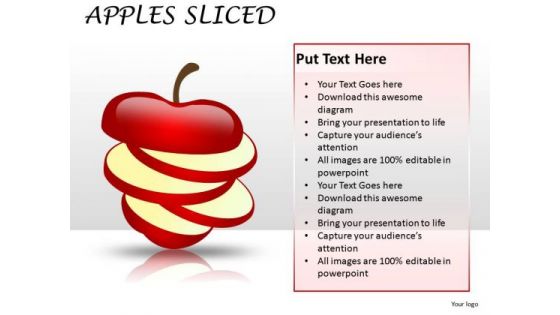 Layers Apples Sliced PowerPoint Slides And Ppt Diagram Templates