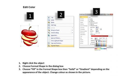 Layers Apples Sliced PowerPoint Slides And Ppt Diagram Templates
