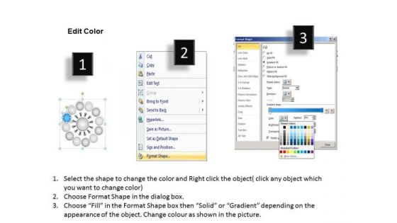 Layout Of Converging 12 Steps Linear Flow Ppt Circular Process PowerPoint Templates