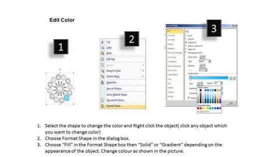 Layout Of Converging 12 Steps Linear Flow Processs And PowerPoint Templates