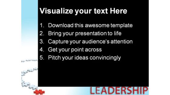 Leader05 Leadership PowerPoint Templates And PowerPoint Backgrounds 0711