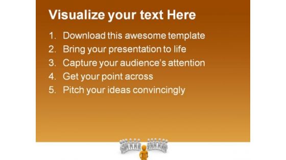 Leader And Groups Leadership PowerPoint Templates And PowerPoint Backgrounds 0611
