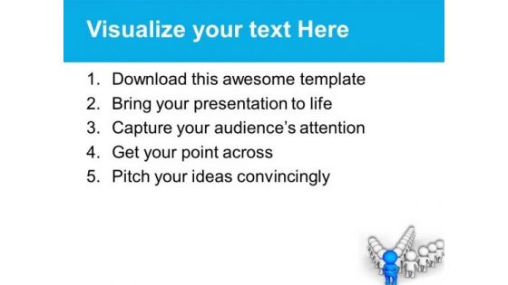 Leader Can Lead His Team With Vision PowerPoint Templates Ppt Backgrounds For Slides 0613