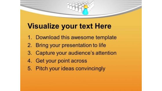 Leader Can Lead The Crowd PowerPoint Templates Ppt Backgrounds For Slides 0513