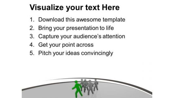 Leader Competes With Team Business Strategies PowerPoint Templates Ppt Backgrounds For Slides 0513