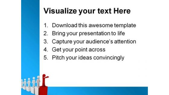 Leader Concept Business PowerPoint Themes And PowerPoint Slides 0711