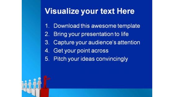Leader Concept Business PowerPoint Themes And PowerPoint Slides 0711
