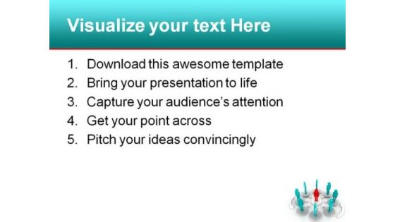 Leader In Organization Business PowerPoint Template 1110