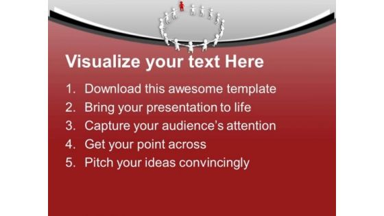 Leader Joining The Team Business Concept PowerPoint Templates Ppt Backgrounds For Slides 0313