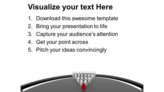 Leader Leads The Team For Effective Results PowerPoint Templates Ppt Backgrounds For Slides 0713