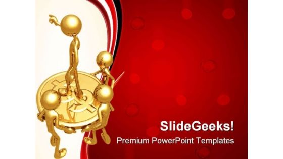 Leader On Dollar Business PowerPoint Templates And PowerPoint Backgrounds 0711