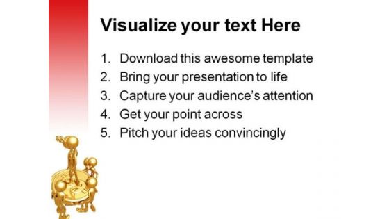 Leader On Dollar Business PowerPoint Themes And PowerPoint Slides 0711