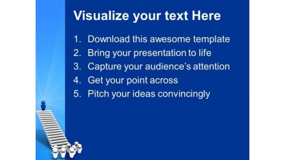Leader On Top Success PowerPoint Templates And PowerPoint Themes 0712