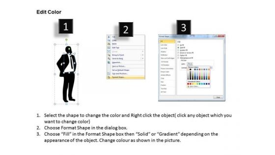 Leader Person Speaking PowerPoint Slides And Ppt Textboxes