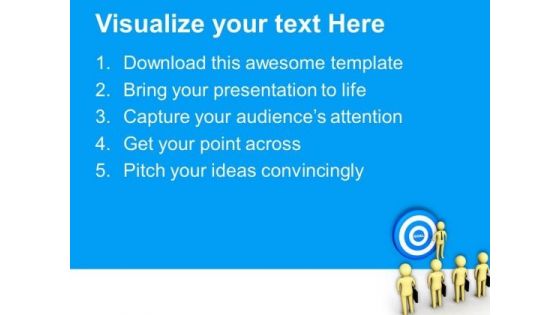 Leader Pointing Towards Goal PowerPoint Templates Ppt Backgrounds For Slides 0713