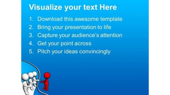 Leader Shaking Hand With His Team PowerPoint Templates Ppt Backgrounds For Slides 0713