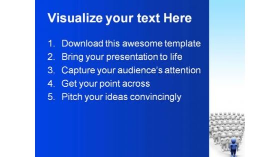 Leader Team Leadership PowerPoint Templates And PowerPoint Backgrounds 0411