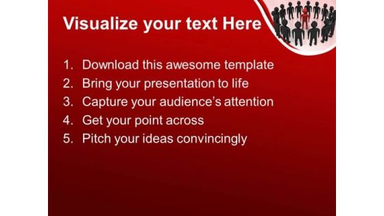Leader Team Leadership PowerPoint Templates And PowerPoint Themes 0612