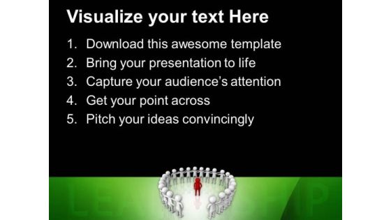 Leader With His Team Business Planning PowerPoint Templates Ppt Backgrounds For Slides 0713