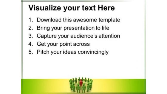 Leader With Team Leadership PowerPoint Templates And PowerPoint Themes 0612