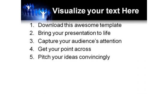 Leaders In Group Leadership PowerPoint Background And Template 1210