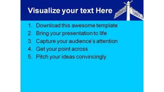 Leadership And Teamwork Way Metaphor PowerPoint Themes And PowerPoint Slides 0811