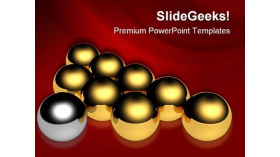 Leadership Ball Business PowerPoint Themes And PowerPoint Slides 0411