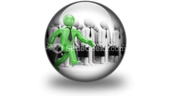 Leadership Business PowerPoint Icon C
