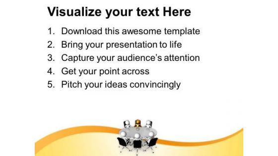 Leadership Concept In Business Meeting PowerPoint Templates Ppt Backgrounds For Slides 0613