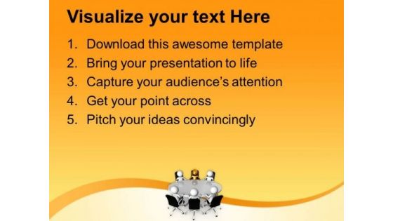 Leadership Concept In Business Meeting PowerPoint Templates Ppt Backgrounds For Slides 0613