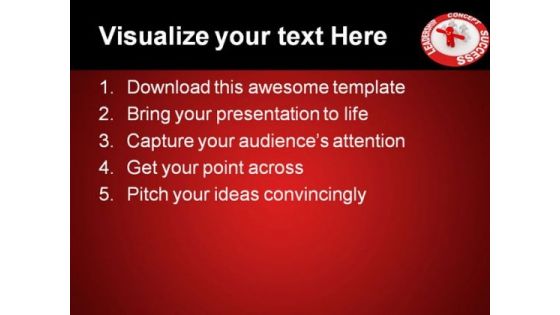 Leadership Concept Success PowerPoint Template 0510