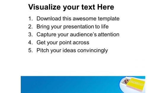 Leadership Is A Good Concept PowerPoint Templates Ppt Backgrounds For Slides 0513