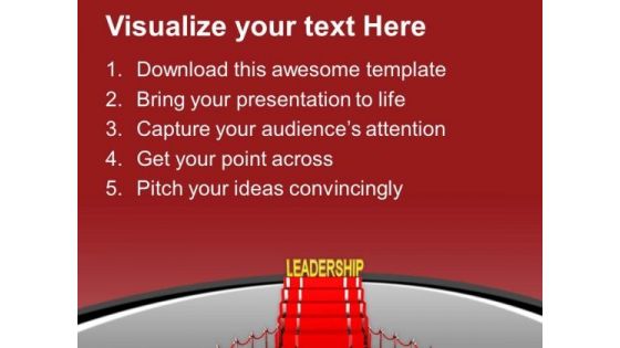 Leadership On Top Business Achievement PowerPoint Templates Ppt Backgrounds For Slides 0313