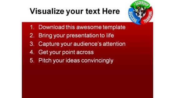 Leadership Teamwork Success Business PowerPoint Templates And PowerPoint Backgrounds 0311