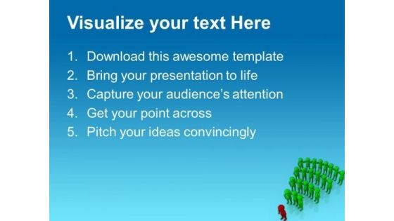 Leading Team With Confidence PowerPoint Templates Ppt Backgrounds For Slides 0713