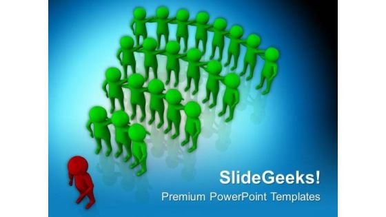 Leading Team With Confidence PowerPoint Templates Ppt Backgrounds For Slides 0713