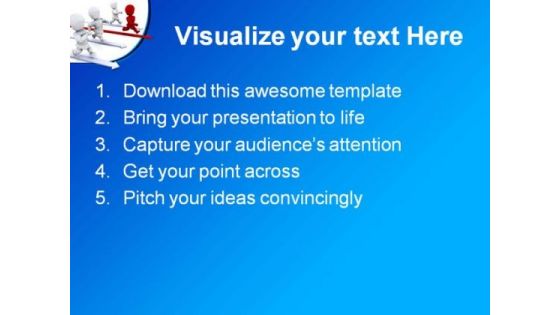Leading The Way Leadership PowerPoint Themes And PowerPoint Slides 0711