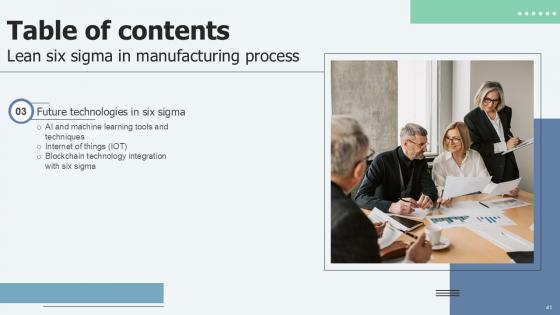 Lean Six Sigma in Manufacturing Process Ppt Presentation