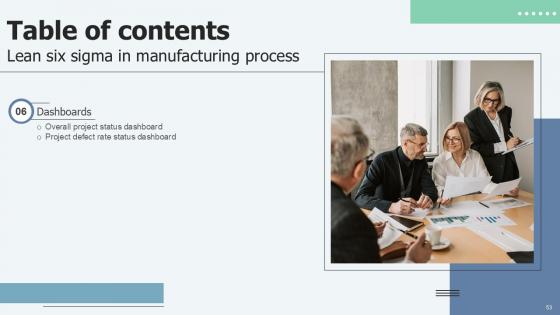 Lean Six Sigma in Manufacturing Process Ppt Presentation